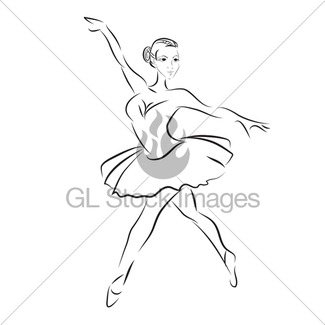 325x325 Ballet Dancer, Drawing In Watercolor Style Gl Stock Images