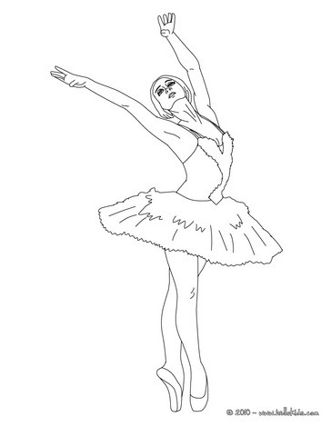 364x470 Beautiful Ballerina Coloring Pages