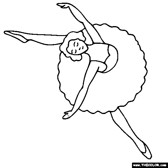 560x560 Drawn Dancer Coloring Page