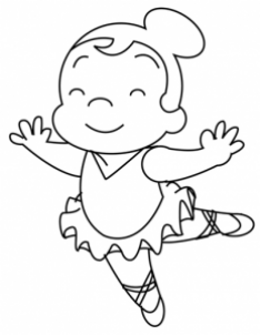 234x302 Drawn Ballet Line Drawing