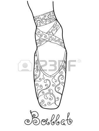 338x450 Pink Ballet Pointe Shoes On White Background Royalty Free Cliparts