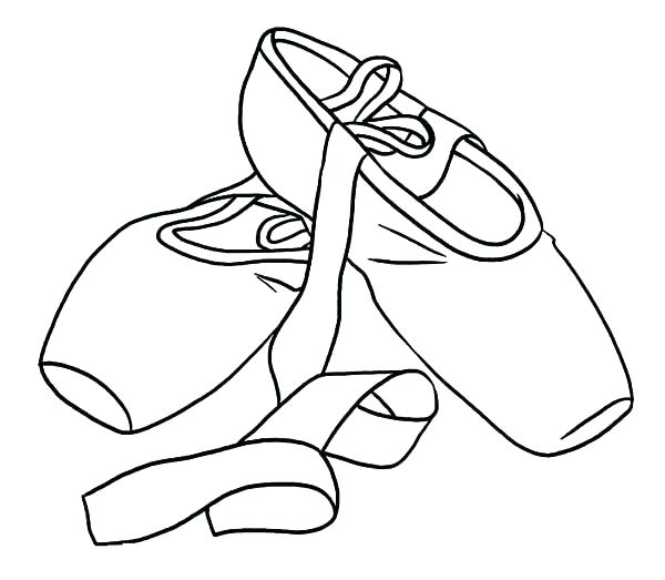 Ballet Pointe Shoes Drawing at GetDrawings | Free download