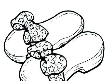 440x330 Drawn Shoe Coloring Sheet 8 2 Pencil And In Color Ballerina Shoes