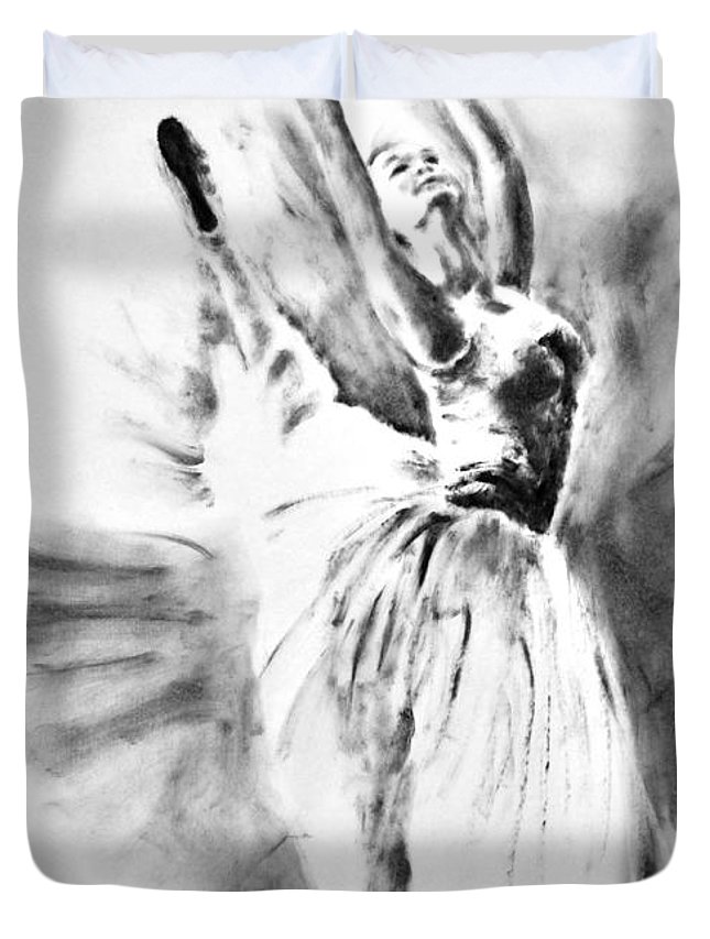 645x853 Ethereal Black And White Ballerina Poster 1