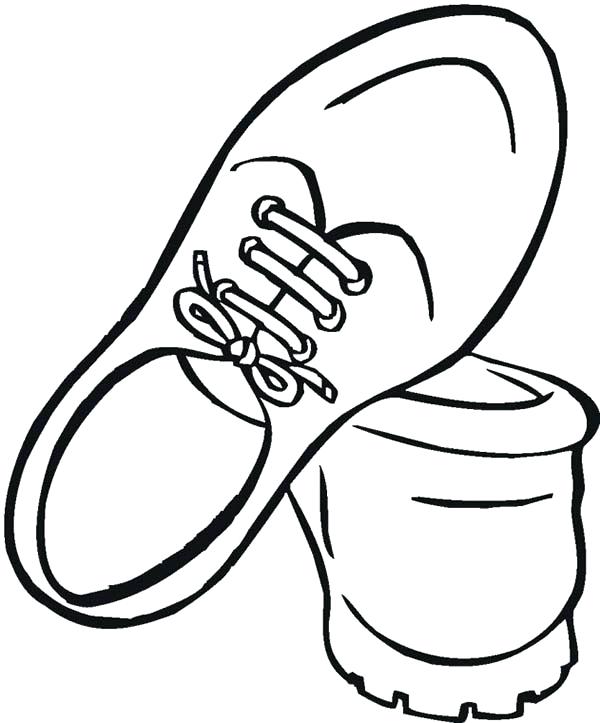 600x723 Shoes Coloring Page Synthesis.site