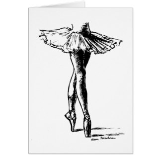 324x324 Ballet Shoes Drawing Cards Amp Invitations Zazzle.co.uk