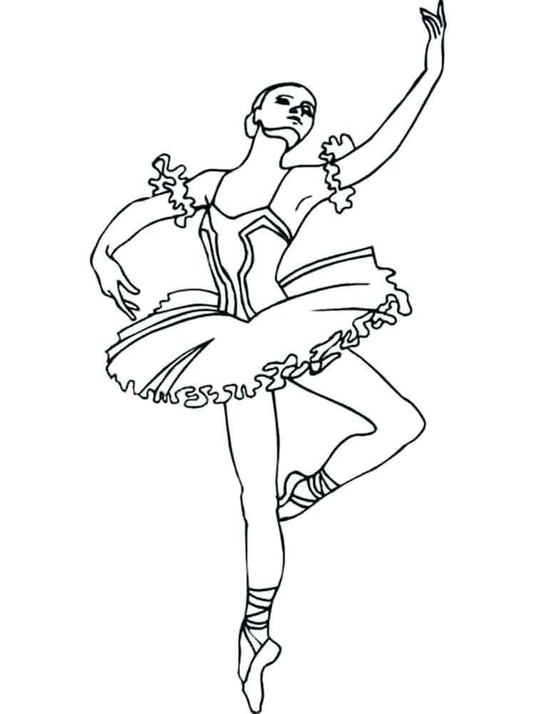750x1000 Elegant Ballet Coloring Pages For Ballerina Coloring Pages 95