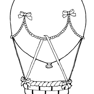 300x300 Drawing Hot Air Balloon Coloring Pages Bulk Color