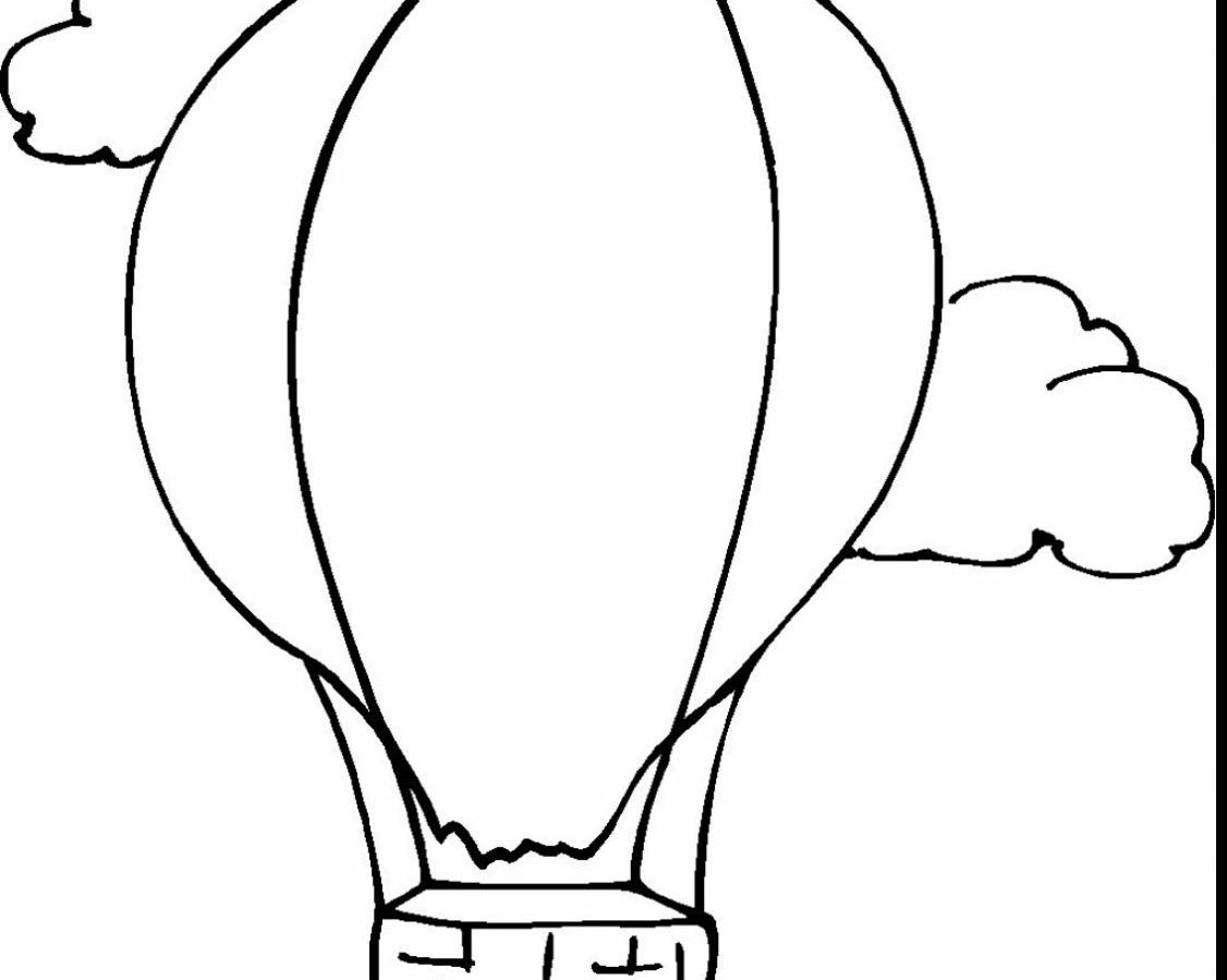 1126x900 Hot Air Balloon Coloring Pages For Preschool Free Printable Kids