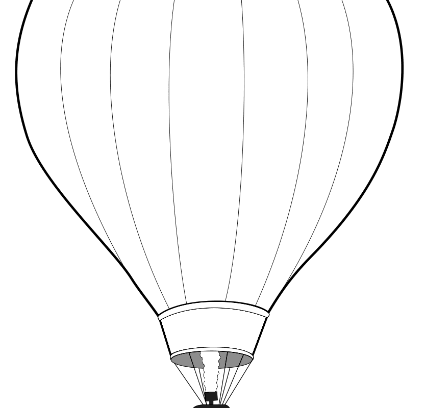 833x800 Up Air Balloon Coloring Page Free Printable Pages Kids Blank Hot