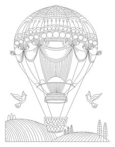 236x301 Adult Coloring Pages Hot Air Balloon 1 Coloring Crafts