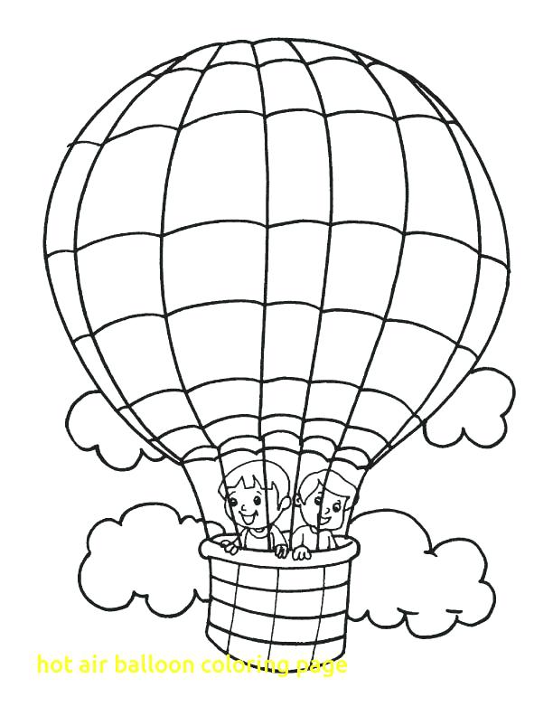 612x792 Beautiful Balloon Coloring Page Print Pages Hot Air With Drawn