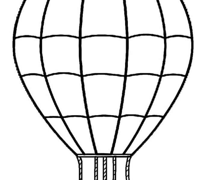 678x600 Fancy Hot Air Balloon Coloring Page 19 With Additional Line