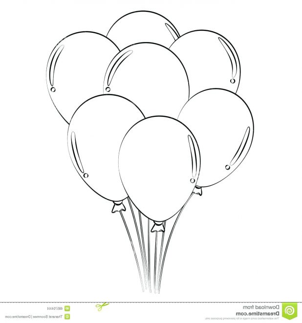 618x661 Balloon Outline Picture