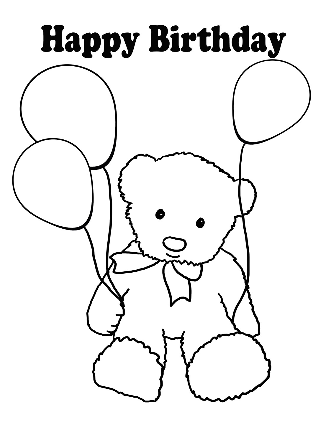 1122x1476 Birthday Coloring Pages