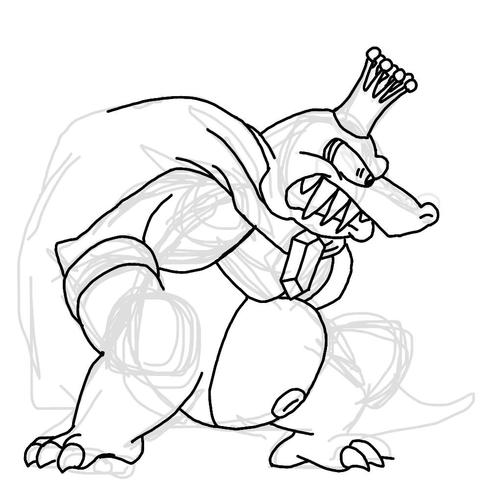 1024x1024 Smash Ballot Speedart King K. Rool (Raw)