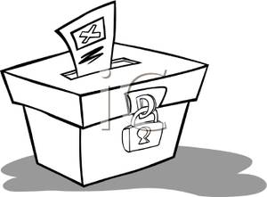 300x221 And White Locked Ballot Box