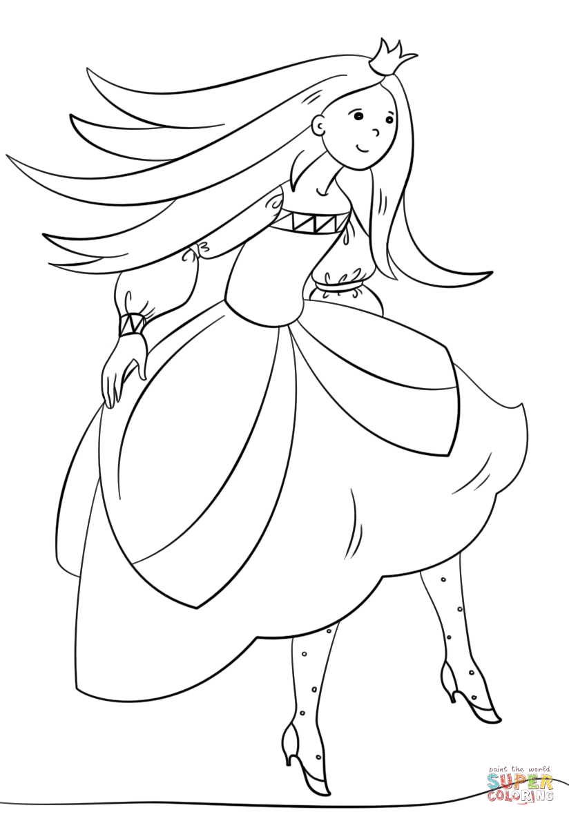 824x1186 Dancing Princess Coloring Page Free Printable Coloring Pages