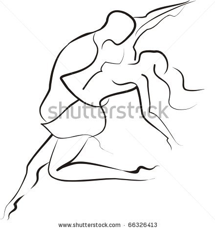 440x470 Ballroom, Couple Dancing Sketch Concept Stock Vector 66326413