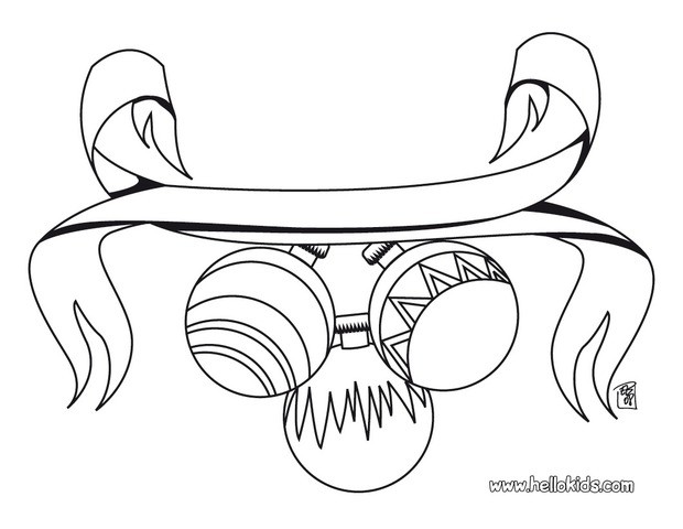620x480 Christmas Balls Coloring Pages