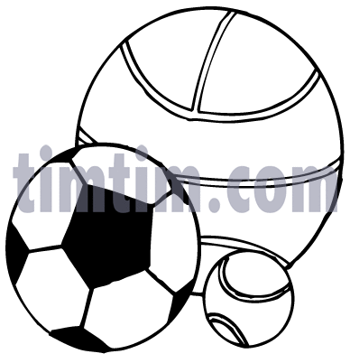 388x402 Free Drawing Of Balls For Sport Bw From The Category Sports