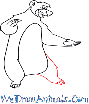 300x350 How To Draw Baloo From Jungle Book