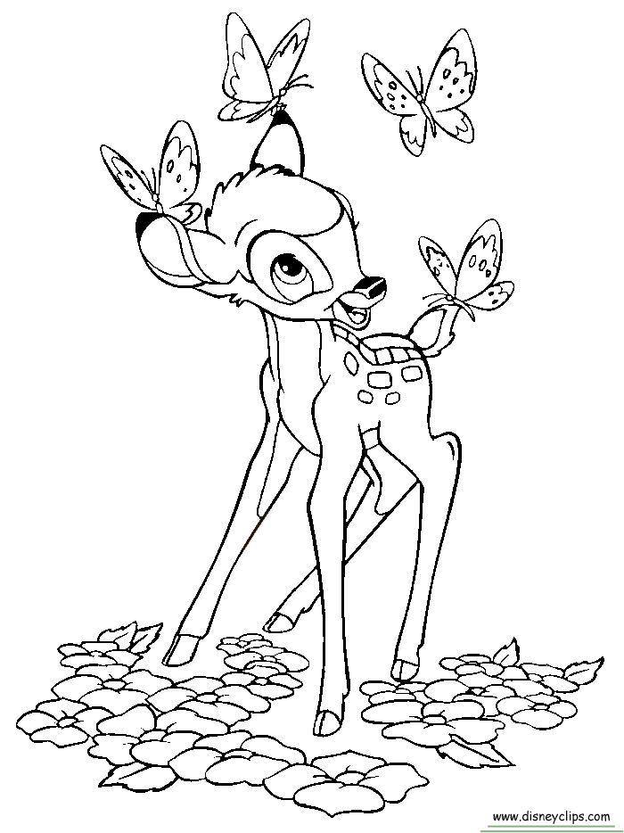 700x934 Disney Bambi Amp Thumper Coloring Pages
