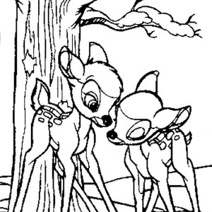 300x300 Drawing Bambi And Thumper Coloring Pages Bulk Color