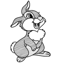 Bambi And Thumper Drawing at GetDrawings | Free download