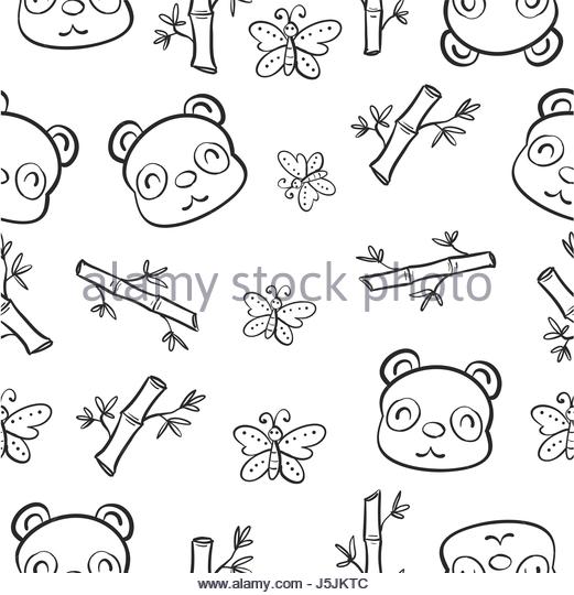 521x540 Panda Bamboo Stock Vector Images