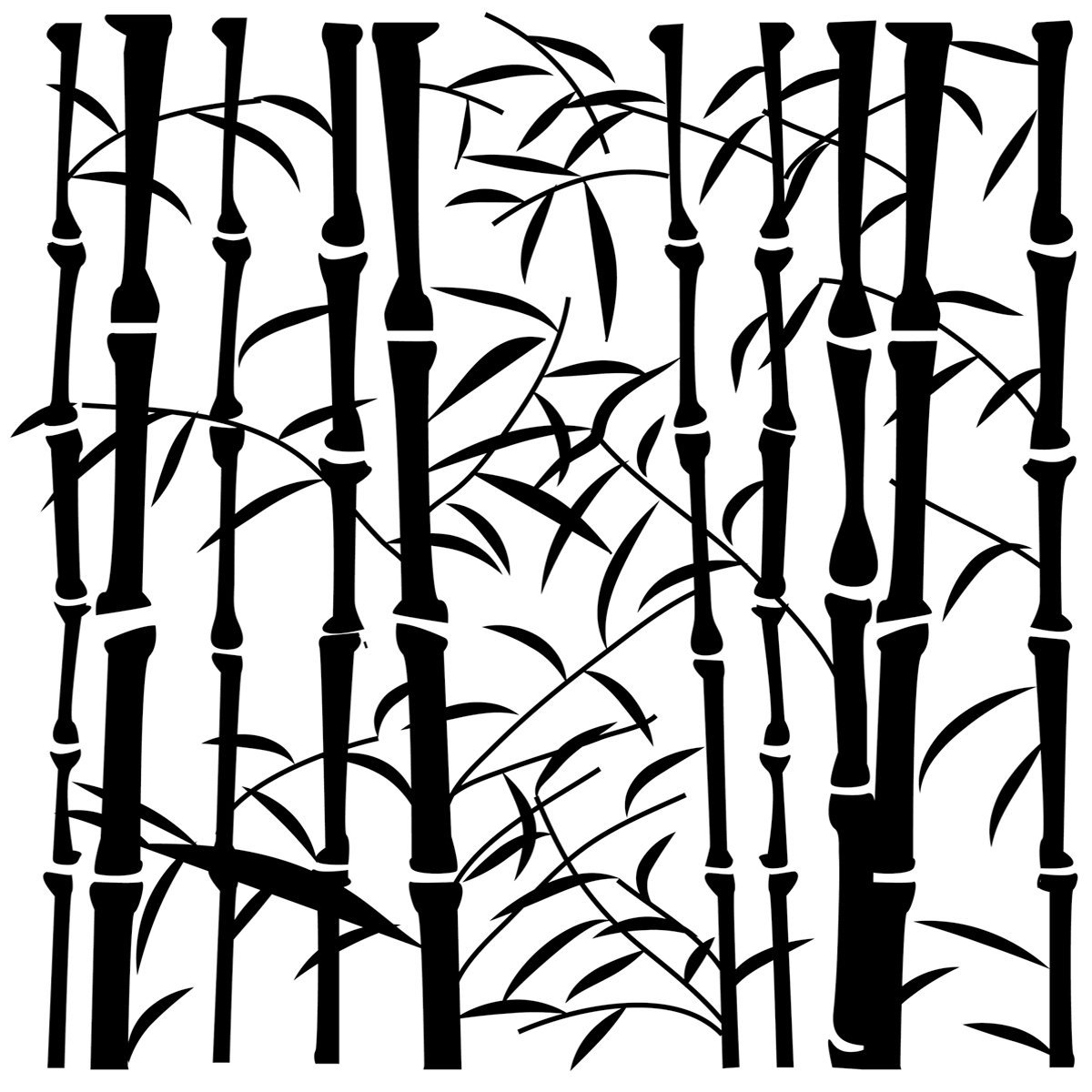 1200x1200 Buy Stencil 12in X 12in Bamboo