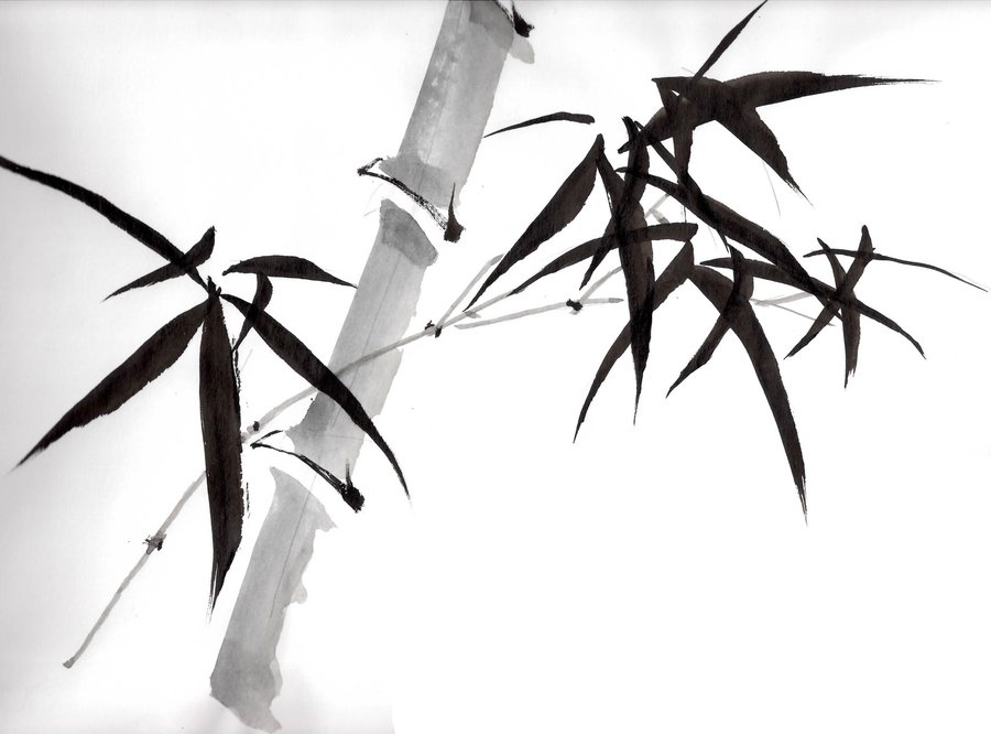 900x666 Chinese Painting Bamboo By Puffley115