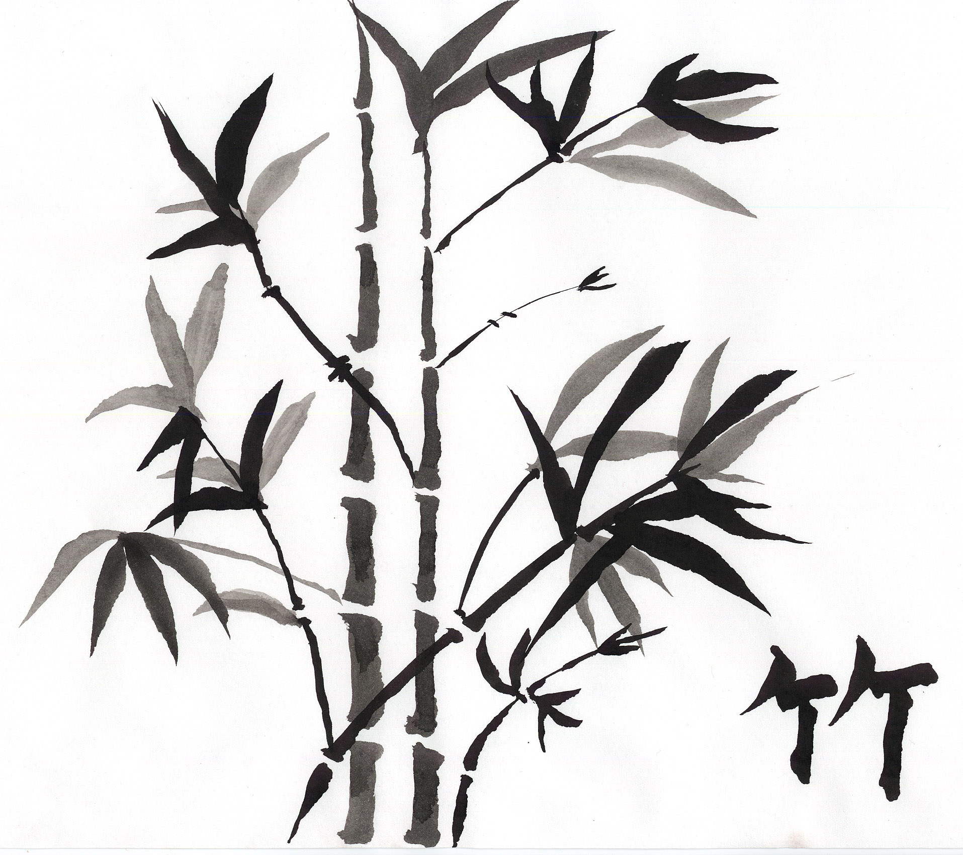 1915x1700 Jeri's Bamboo Shoots Inspiration Chinese Painting