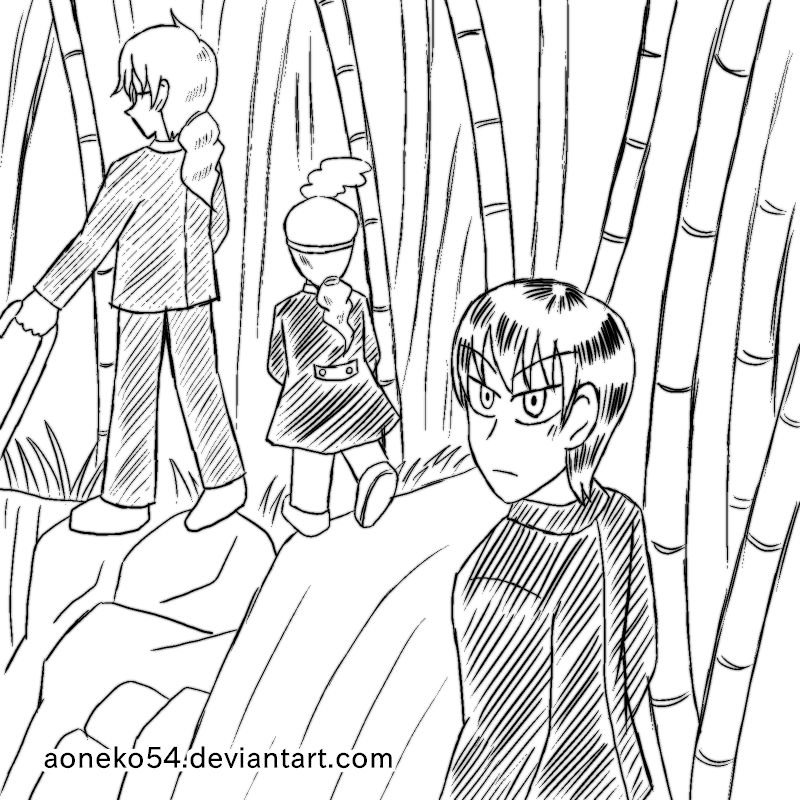 800x800 Walking In A Bamboo Forest By Aoneko54