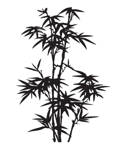 418x500 Vinyl Wall Art Decal Sticker Bamboo Tree