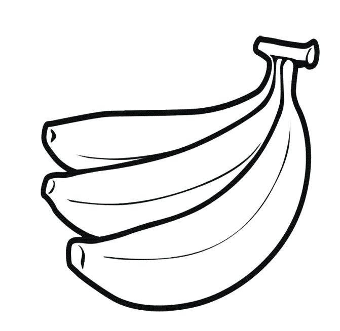 671x654 Extraordinary Banana Coloring Page 59 About Remodel Free Coloring