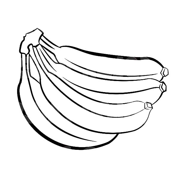 Banana Bunch Drawing at GetDrawings | Free download