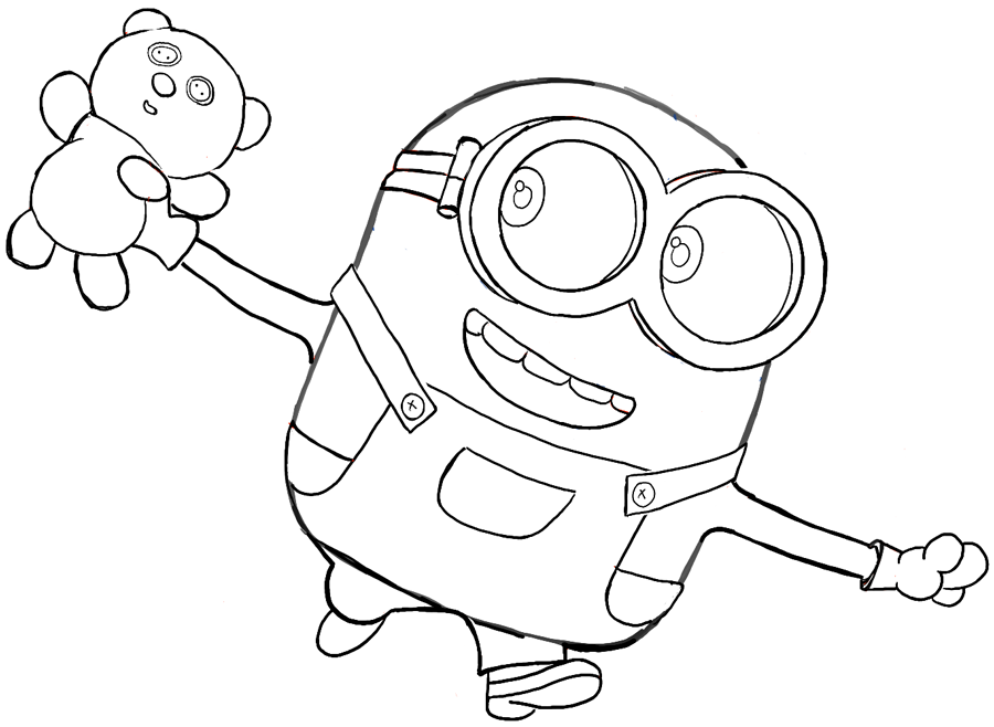 900x658 Draw A Minion Draw A Minion Step By Step