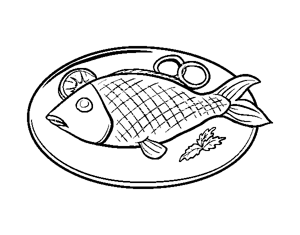600x470 Fish Food Drawing Drawing Vegetables Food