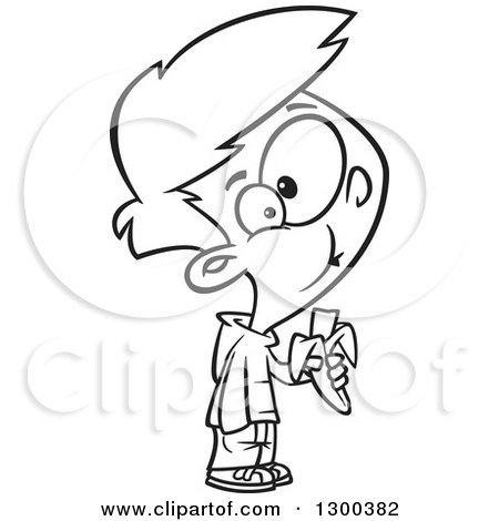 450x470 Royalty Free (Rf) Clip Art Illustration Of A Cartoon Black