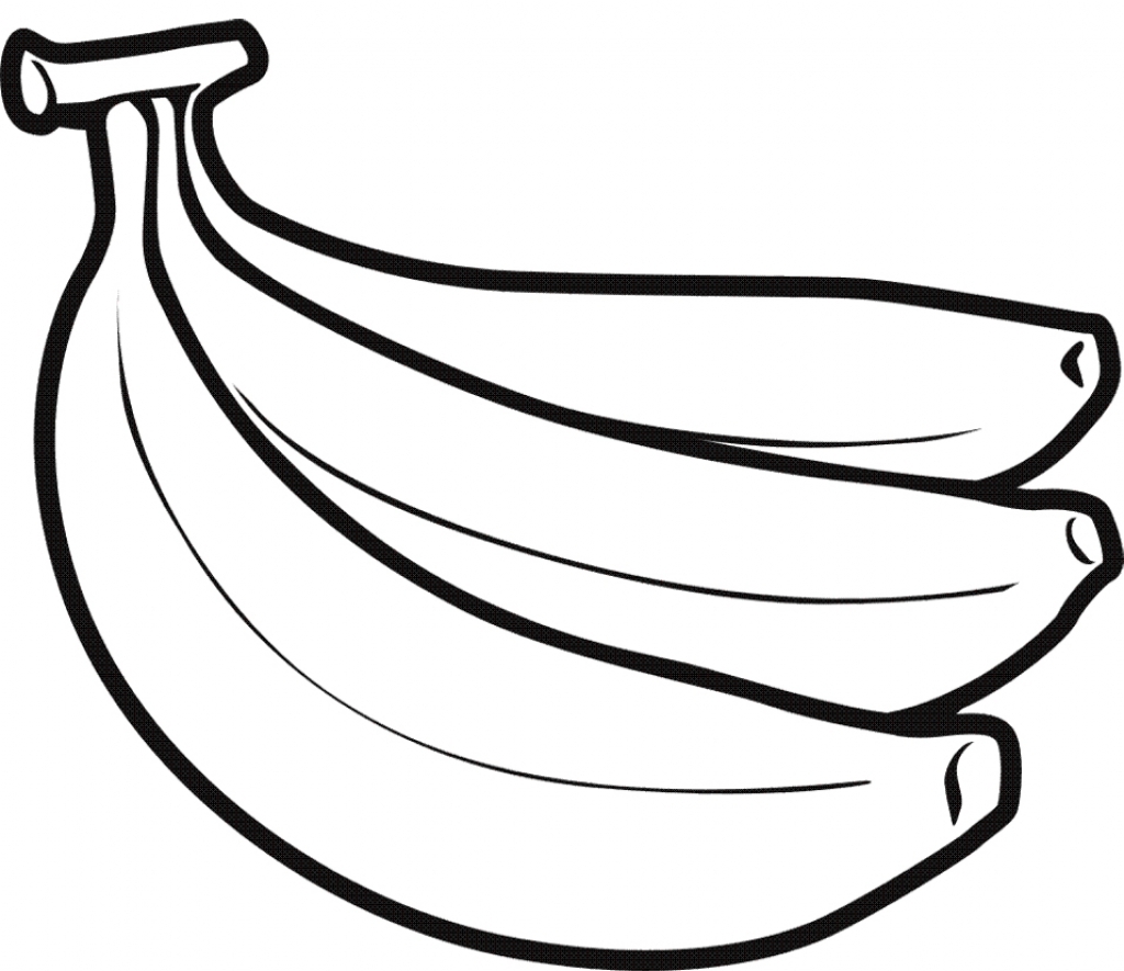 Bunch Of Bananas Coloring Page Coloring Pages