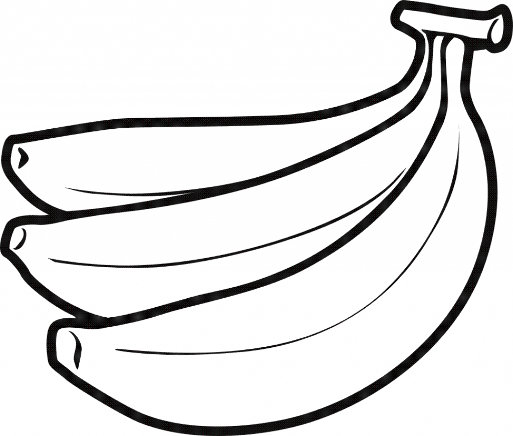 1024x870 Drawing Of A Banana