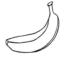 235x207 Banana Coloring And Drawing Page Fruit Coloring Page
