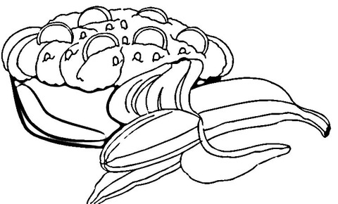 480x290 Banana Split Coloring Page Free Printable Coloring Pages