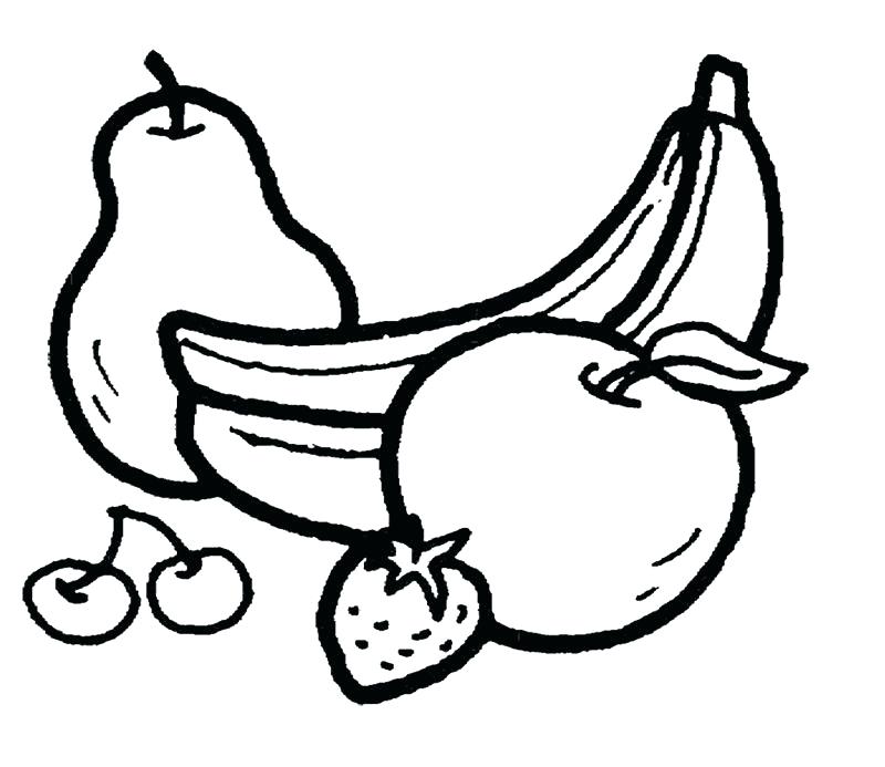 800x693 Banana Coloring Page Banana Coloring Page Feel Fresh And Healthy