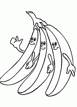 260x362 Banana Coloring Pages For Kids, Big Collection Of Banana