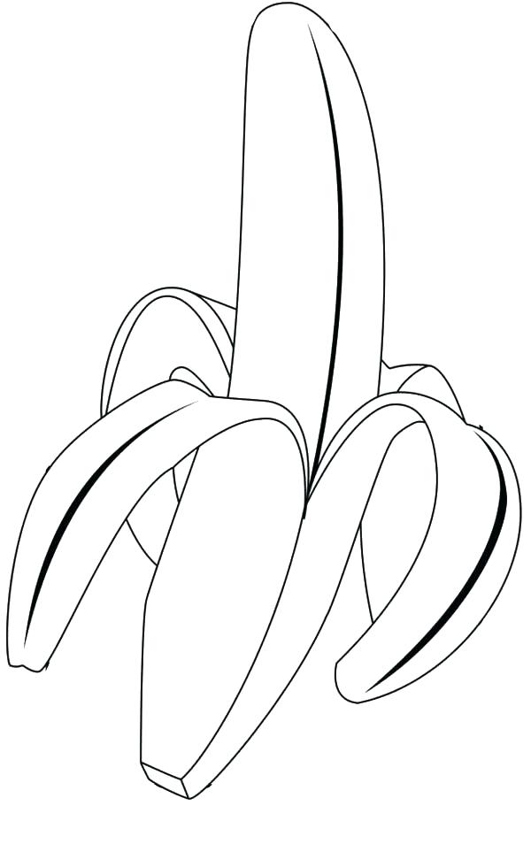 600x980 Banana Coloring Sheet Banana Coloring Sheet Bananas Coloring Page