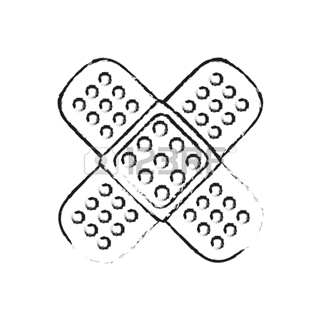 450x450 Blurred Silhouette Image Cartoon Band Aid Element Health In Cross