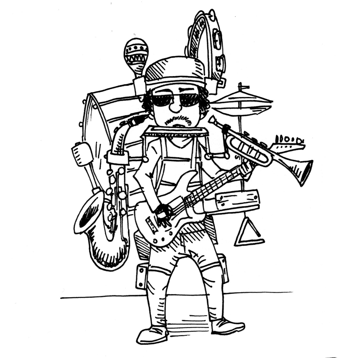 1500x1500 To Be A One Man Band Grammar Zone