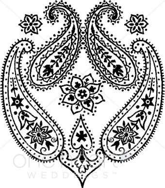 340x388 Paisley Clipart Wedding Designs